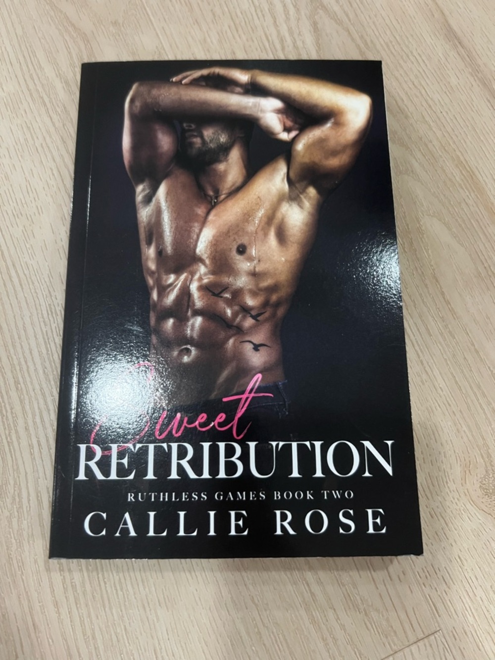 Sweet Retribution by Callie Rose - Dark Cover with Pink Accent